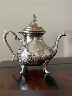 Vintage Moroccan Silver Teapot